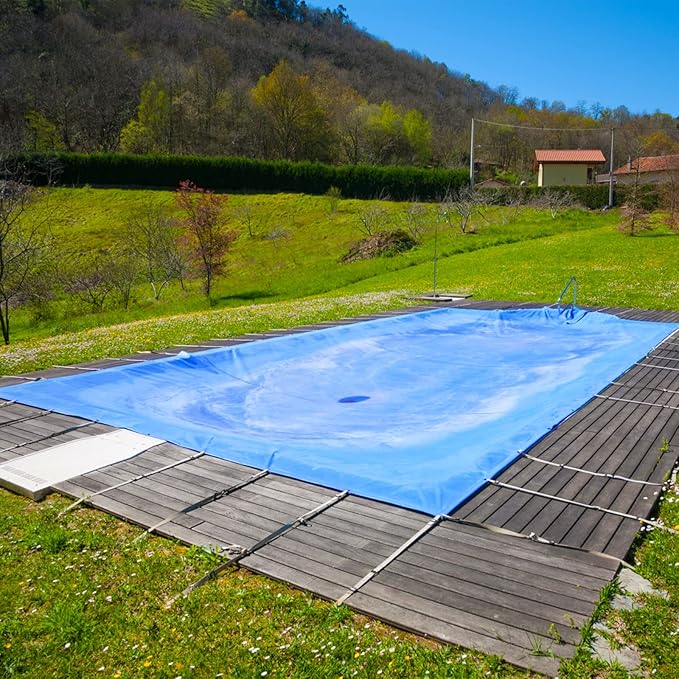 Blue Tarp, Tarps Heavy Duty Waterproof 16x20, Waterproof Plastic Poly 16 Mil Thick Tarpaulin with Metal Grommets Every 19.5 Inches - Emergency Rain Shelter, Outdoor Cover, and Camping Use