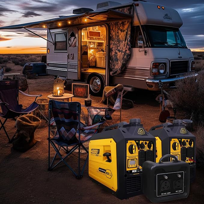 Aceup Energy 4000 Watt Portable Inverter Generator 149cc, Gas Powered Generator Quiet for Home, RV-Ready, EPA Compliant