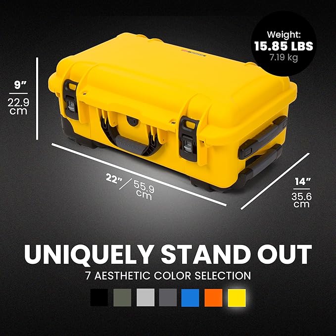 NANUK Wheeled Series 935 Lightweight NK-7 Resin Waterproof Protective Case
