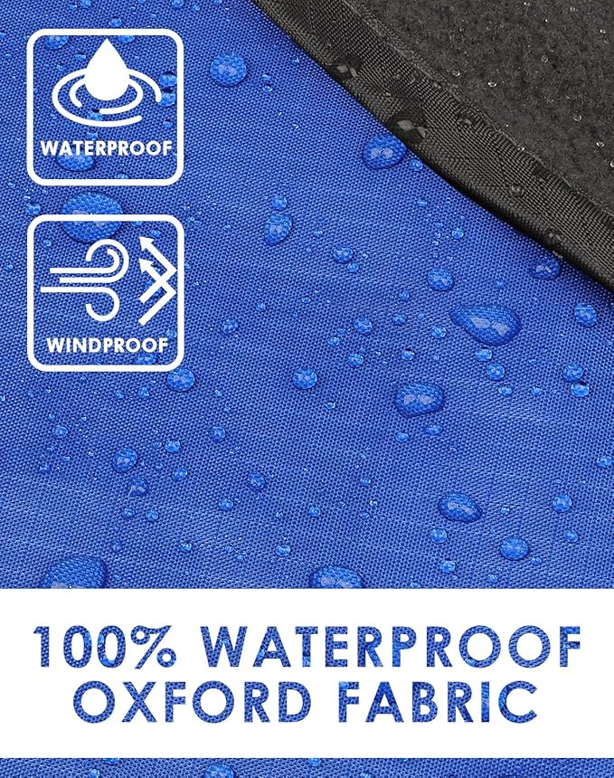 DUKUSEEK Outdoor Waterproof Stadium Blanket, XL Large (79x56) Hooded Stadium Blankets with Fleece,Portable,Warm Outside Blankets for Cold Weather, Camping, Sports, Beach, Football, Festivalsβ¦