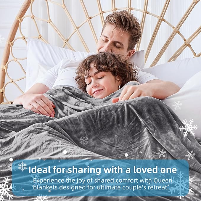 inhand Cooling Blanket King Size (90"x108"), Cooling Blankets for Hot Sleepers, Absorbs Heat to Keep Adults Cool for Summer Nights Sweats, Thin Cold Lightweight Blanket for Couch Bed, All Season Use