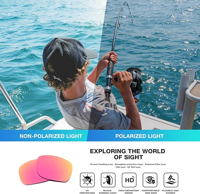 RIVBOS Polarized Sunglasses UV400 Protection for Men's and Women's Fishing, Cycling, and Outdoor Activities RB832