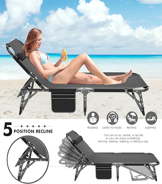 ABORON Folding Camping Cot for Adults, Double Layer 1200D, 500lb Capacity, Heavy Duty Guest Cot with Mat & Carrying Bag for Indoor & Outdoor Use
