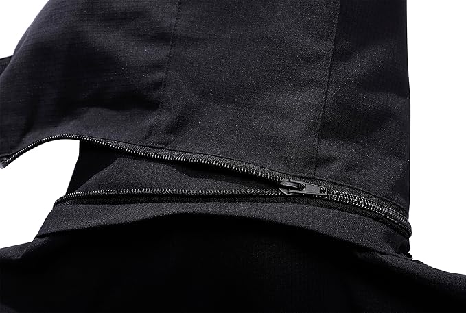 Women's Waterproof Raincoat Lightweight Rain Jacket Detachable Hood Travel Outdoor