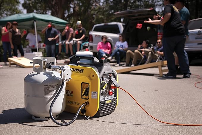 Champion Power Equipment 2500-Watt Dual Fuel Portable Inverter Generator with Quiet Technology and CO Shield