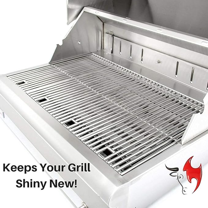 Kona Safe/Clean Grill Brush - Bristle Free BBQ Grill Brush for Outdoor Grill- 100% Rust Resistant Stainless Steel Barbecue Grill Cleaner - Safe for Porcelain, Ceramic, Steel, Cast Iron, Grilling Gift