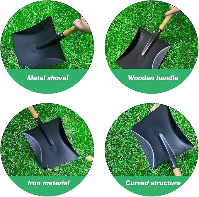 Fireplace Ash Shovel Tool Scoop Dust Pan Coal Hand Shovel Fire Stove Fireplace Trowel Ash Sweep Farm Wood