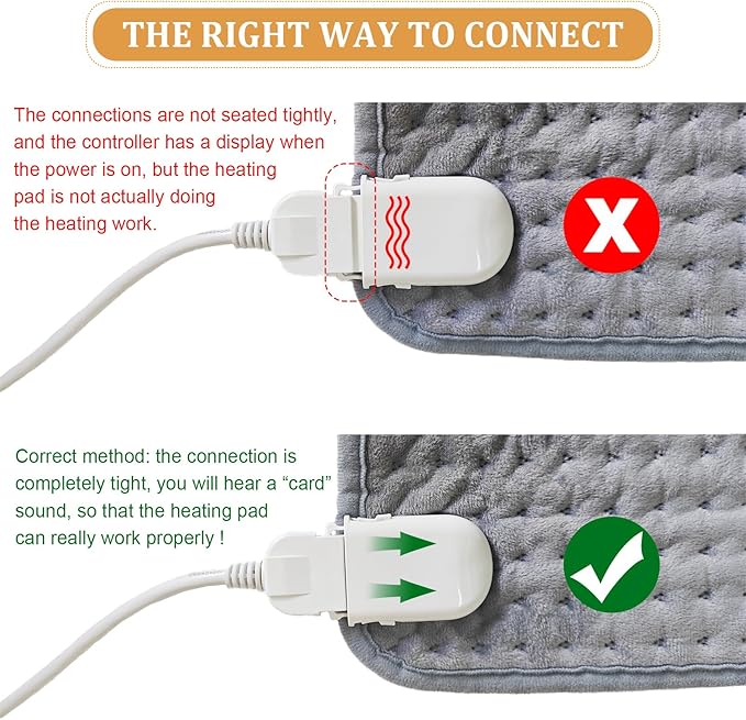 Large Heating Pad,20"x40" Extra Large Heating Pad for Back Pain Relief Electric Heating for Period Cramps Shoulders Knee Leg Pain Relief Moist/Dry Heat Auto Shut Off 10 Heat Setting Machine Washable