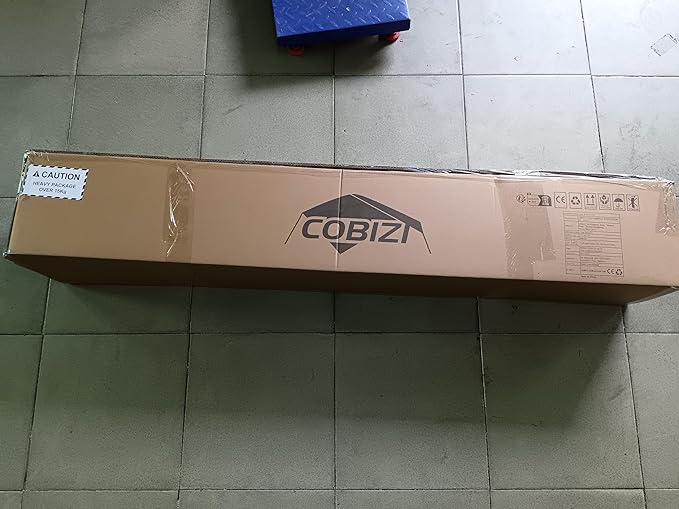 COBIZI 13x26 Pop up Canopy Tent 13x26 Canopy with 6 Sidewalls Waterproof Heavy Duty Commercial Canopy Tent for Parties Outdoor Tent Garden Gazebo Tent, Carry Bag with Wheel(13x26ft, Gray)