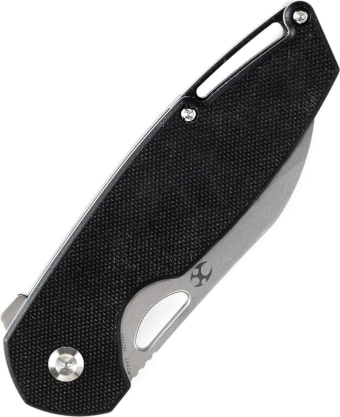 Kansept Model 6 Pocket Folding Knife - 3.1'' 154CM Material with Black G10 Handle - EDC & Camping Folding Knife - T1022A1