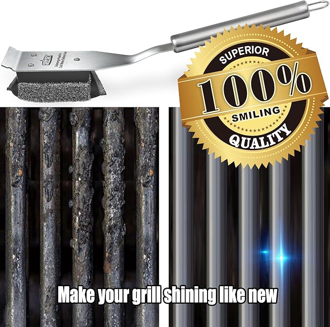 GRILLART Grill Brush Bristle Free Replacement Head - 2PCS