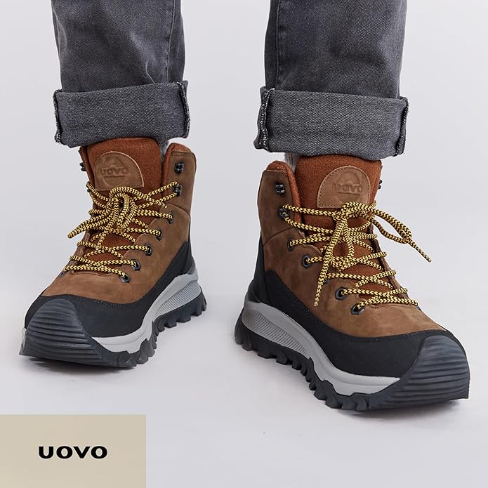 UOVO Men’s Winter Boot, Waterproof Leather