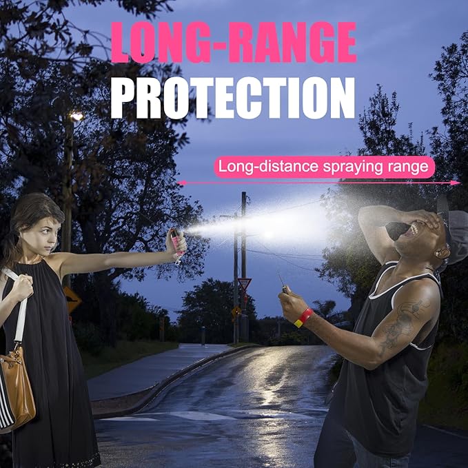 Powerful Compact Pepper Spray, Outdoor Personal Protection, Maximum Strength for Camping, Hiking, Outdoor Activities
