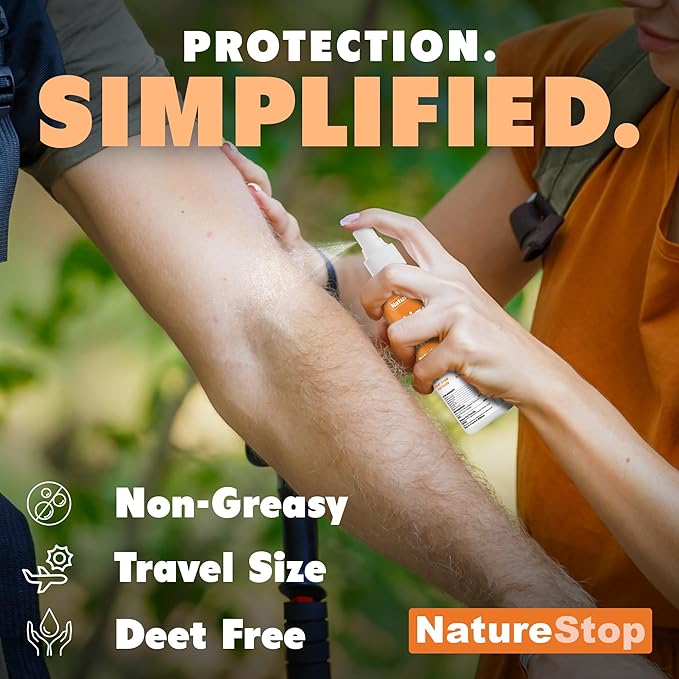Chigger Repellent Spray for Humans, DEET-Free Insect Repellent for Skin & Outdoor Protection, 6 oz (180mL)