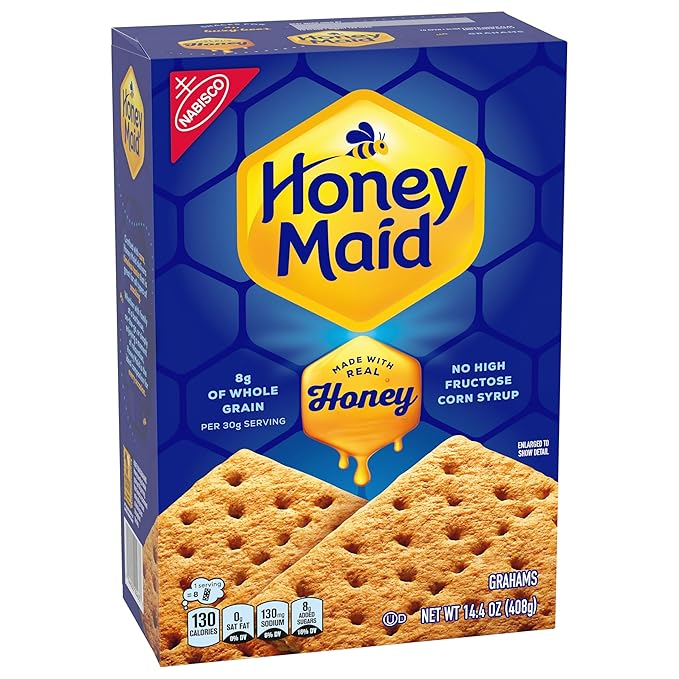 HONEY MAID Graham Crackers, Lunch Snacks, Bulk Snacks, 12 - 14.4 oz Boxes