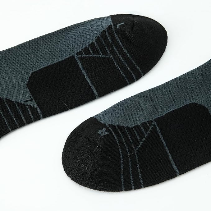 WANDER 3-6 Pairs Men's Athletic Run Cushion Over-the-Calf Tube Socks