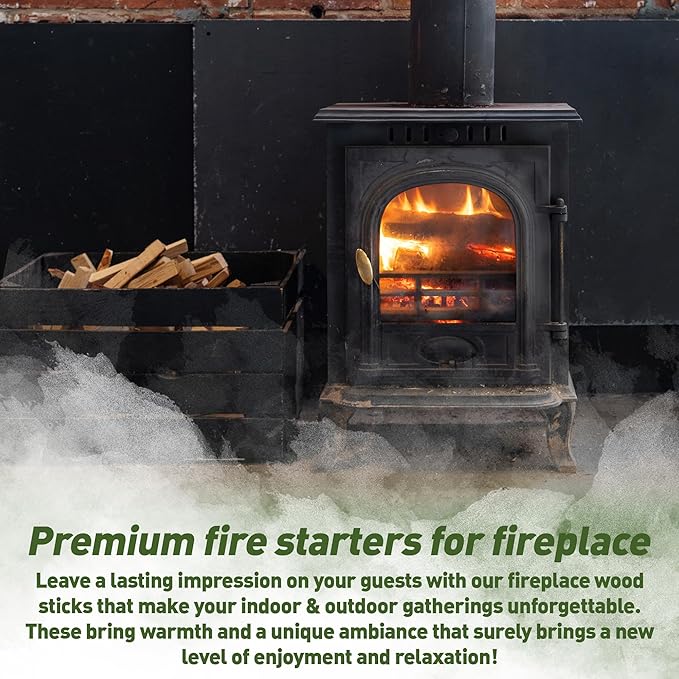 Fatwood & Incense Cedar Kindling Combo: Ideal for Wood Stoves, Fireplaces, Campfires, Bonfires - Eco-Friendly, Long Burning Fire Logs, Weather-Resistant Fire Starter Kit
