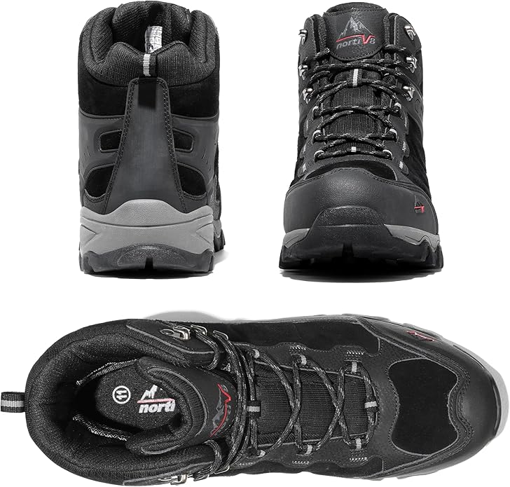 NORTIV 8 Men's Waterproof Hiking Boots Outdoor Mid Trekking Lightweight Mountaineering Shoes Paladin