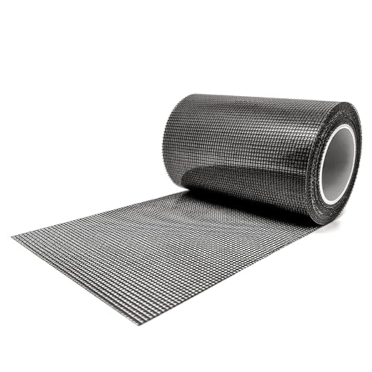 Screen Repair Tape, Extra Wide 16FT, Black, Adhesive & Waterproof, Fiberglass, fix for Screen Door and Window Screen, (4 INCH X 16.5 FT)
