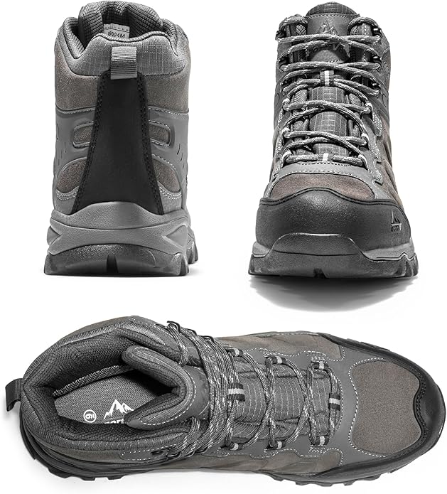 NORTIV 8 Men's Waterproof Hiking Boots Outdoor Mid Trekking Lightweight Mountaineering Shoes Paladin