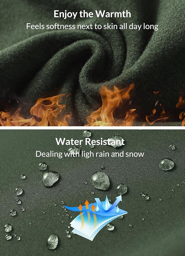 baleaf Women's Fleece Lined Pants Water-Resistant Sweatpants Winter Thermal Ski Hiking Running Joggers