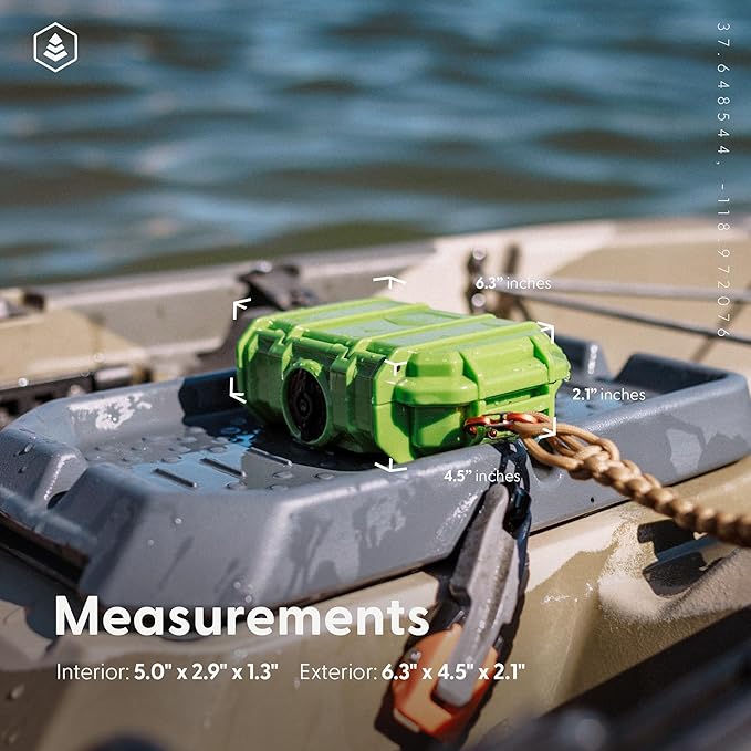 Evergreen 52 Waterproof Dry Box Protective Case - Travel Safe/Mil Spec/USA Made - for Cameras, Camping, Fishing, Hiking, Traveling, Water Sports, Knives, Survival (Yellow)