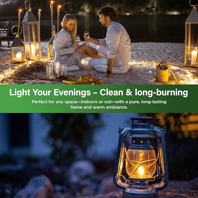 Firefly Kosher Eucalyptus Paraffin Lamp Oil - Smokeless, Virtually Odorless, Long-Lasting - 1 Gallon