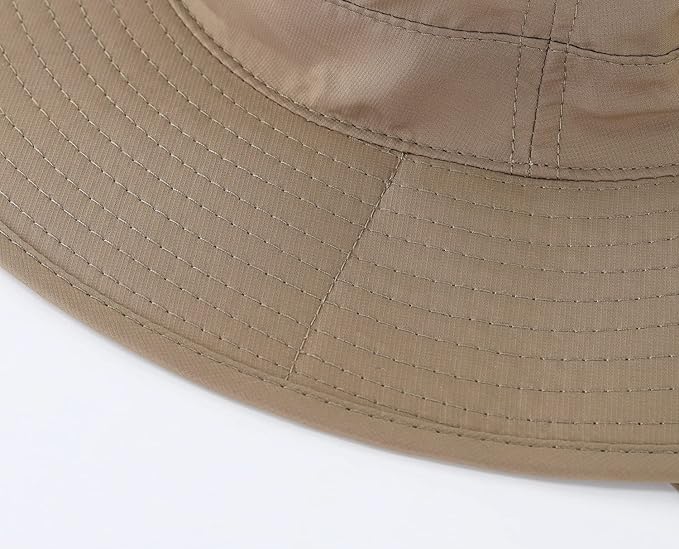 Home Prefer UPF50 Mens Sun Hat with Neck Flap Quick Dry UV Protection Cap Womens Wide Brim Fishing Hat Neck Flap Beach Garden
