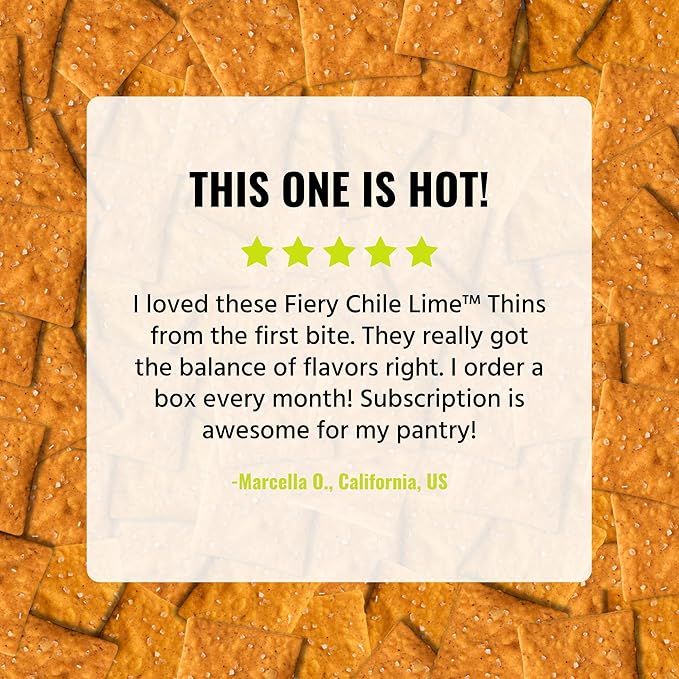 Every Body Eat Snack Thins, Allergen Friendly, Vegan, Gluten Free and Dairy Free (2 Count, Fiery Chile Lime)