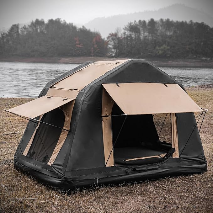 4x4 Offroad Car Roof Top Tent, Outdoor Portable 2-3 People Amphibious Inflatable Floating Tents for SUV,Truck and Universal Auto Self-Driving Touring Camping