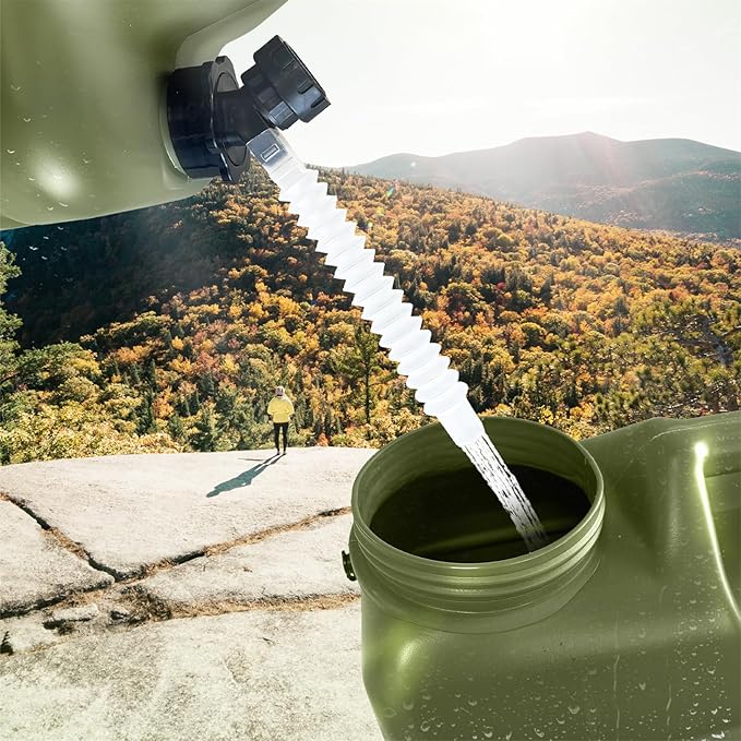3 Gallon Water Container with Spigot, Portable Camping Water Jug, BPA Free Water Storage Tank for Camping, Vehicle, Car, Outdoor Hiking, Picnic, Emergency