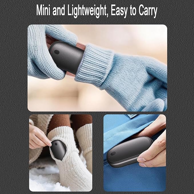 Rechargeable Hand Warmers 2 Pack, MagneticHands Heater, Fast Heating in 3s with 3 Settings, USB-C Electric Pocket Warmer, UL Certified Safe, Perfect for Winter Camping, Hunting Trips, and Golf Games