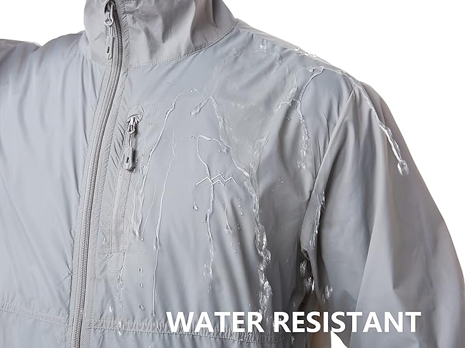 TRAILSIDE SUPPLY CO. Mens Windbreaker Jackets Lightweight Packable Jacket,Windproof and Dustproof
