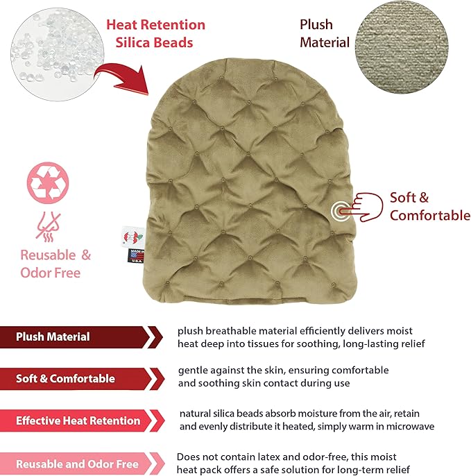Core Products MicroBeads Moist Heat Therapy Microwave Pack - Large Heating Pad 11" X 14"