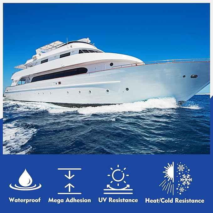Marine Fiberglass Boat Repair Kit, 100ml Gel Coat Repair Kit for Boats, Fiberglass Repair Kit for Boats, Epoxy Resin Glue Filler Fix Scratch, Crack, Hole, Pit, Suitable for Porcelain Acrylic(White)