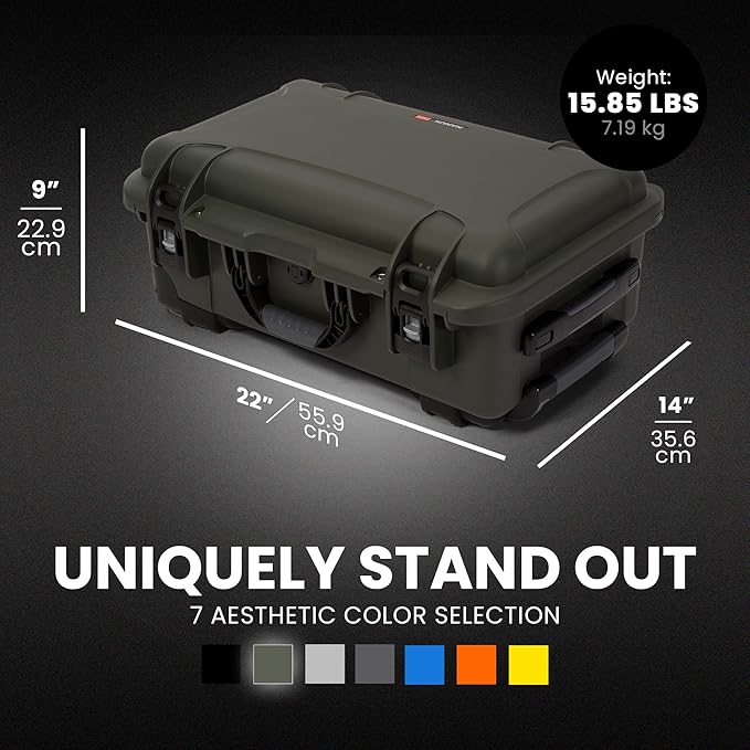 NANUK Wheeled Series 935 Lightweight NK-7 Resin Waterproof Protective Case