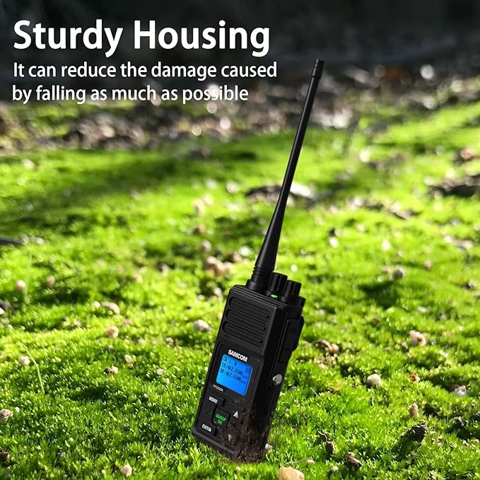 SAMCOM FPCN30A Two Way Radio Commercial with Gang Charger, Rechargeable 2 Way Radio,5W Walkie Talkie High Power,Programmable Radios for Warehouse,Churches,Jobsite (6 Pcs Radio + Charger Gang)