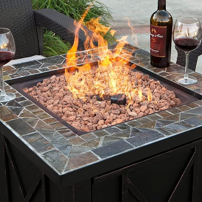Mr. Fireglass Natural Lava Rock, 0.4"-0.8" Small Volcanic Lava Rock for Indoor & Outdoor Fire Pits, Fireplaces, Fire Bowls & Fire Table, Decorative Garden Landscaping, Potted Plants -10 Pounds, Red