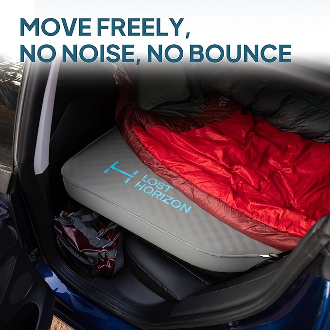 LOSTHORIZON Camping Air Mattress with Foam for Tesla, Self Inflating Sleeping Pad with Air Pump, 4.5" Thick, R-Value 13, Model 3