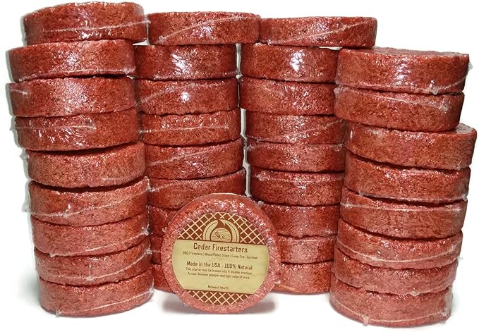 Midwest Hearth Cedar Fire Starters (36 Pack - Up to 144 Fires) Made in USA