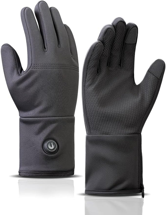 CUEHEAT Heated Glove Liners, Flexible Ultrathin, Touchscreen, 7.4V Rechargeable Battery Electric Heating Thin Gloves