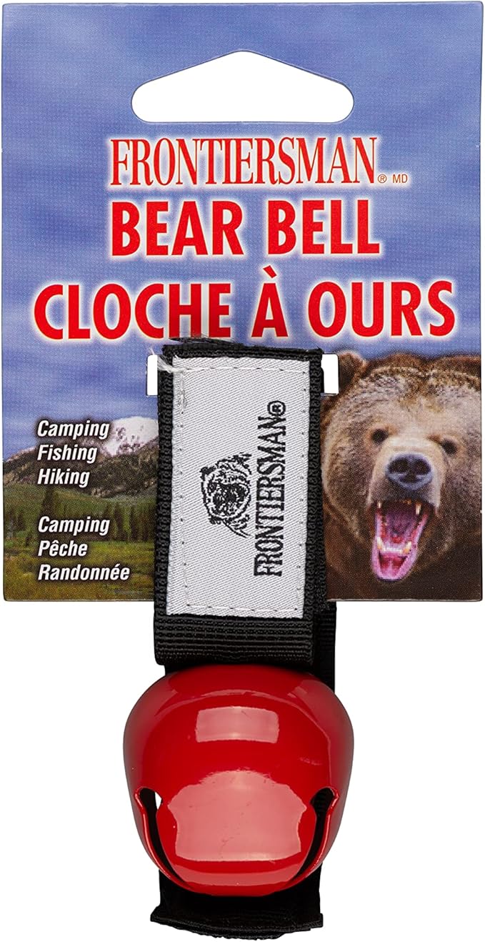 SABRE Frontiersman Bear Bell, Magnetic Silencer, Durable Hook and Loop Strap Attachment, Helps To Prevent Startling Bears While Hiking