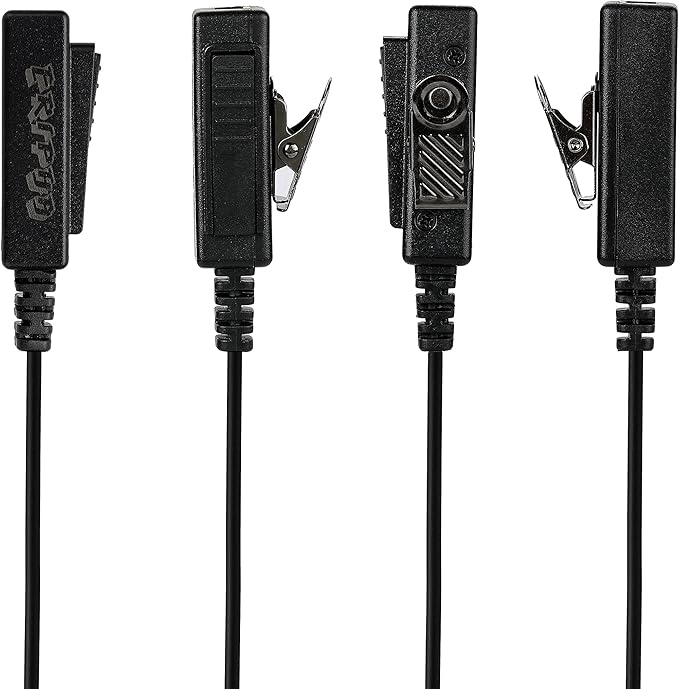 Earpiece for Midland GXT1000VP4 Walkie Talkie 2 Way Radio Surveillance Security Headset Acoustic Tube Ear Piece with Mic PTT LXT500VP3 GXT1050VP4 GXT1000XB (2 Packs)