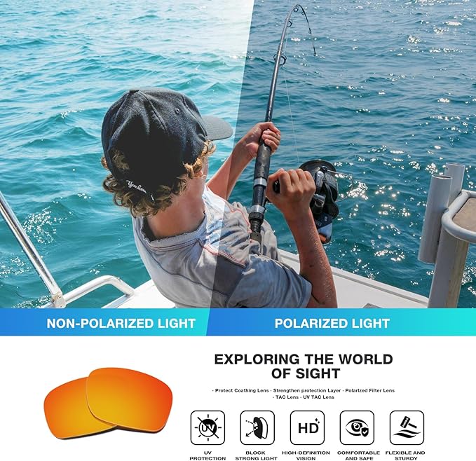 RIVBOS Polarized Sunglasses UV400 Protection for Men's and Women's Fishing, Cycling, and Outdoor Activities RB832