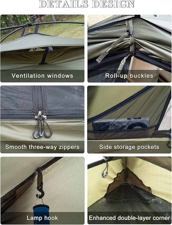 SML TOMOUNT 4 Person Tent for Camping Cabin Tent with Vestibule Lightweight Easy Set Up PU3000mm Waterproof 3 Season Outdoor Tent for Hiking Backpacking Motorcycle