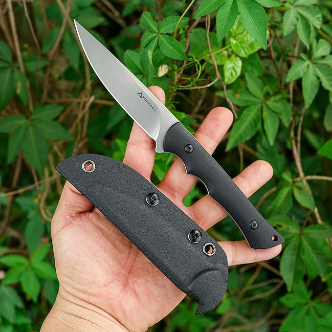 Fixed Blade Knife,3.86inch DC53 Steel Blade and G10 Handle,with Kydex Sheath,Fixed Blade EDC Tactical Knife for Men Women, Outdoor Hunting Hiking Survival Camping Knives.