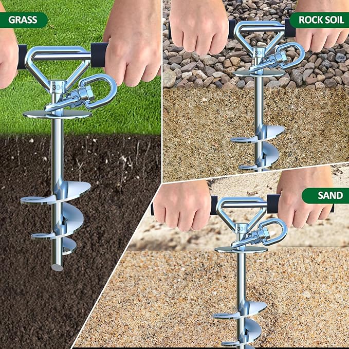 Dog Tie Out Cable and Stake,with 20FT Heavy Duty Cable,360° Swivel Dog Run Stake-No Tangle-Runner for Yard,Up to 150 lbs- Idela for Yard Outdoor Camping