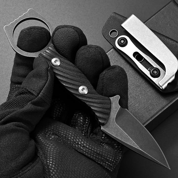 GTK399 Fixed Blade Knife D2 Steel Blade G10 Handle Full Tang EDC Tool Knifes for Outdoor Camping Hiking Survival