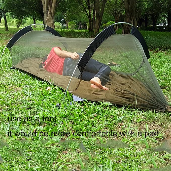 WintMing Hammock with Mosquito Net and Rain Fly Cover 3 in 1 Camping Hammock Tent 440lbs Load