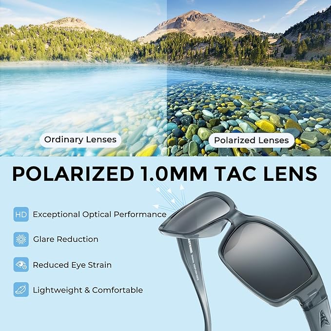 KastKing Skidaway Polarized Sport Sunglasses for Men and Women,Ideal for Driving Fishing Cycling and Running,UV Protection